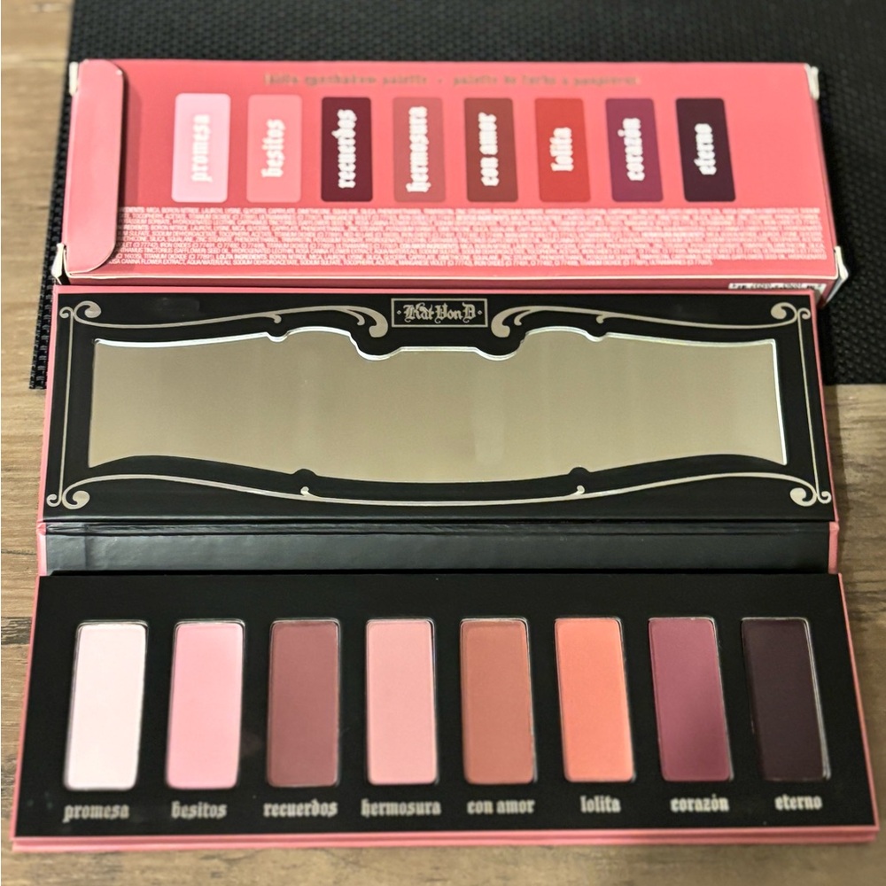 Kat Von D Eyeshadow Palette - Pink, Orange, Purple Shades new
